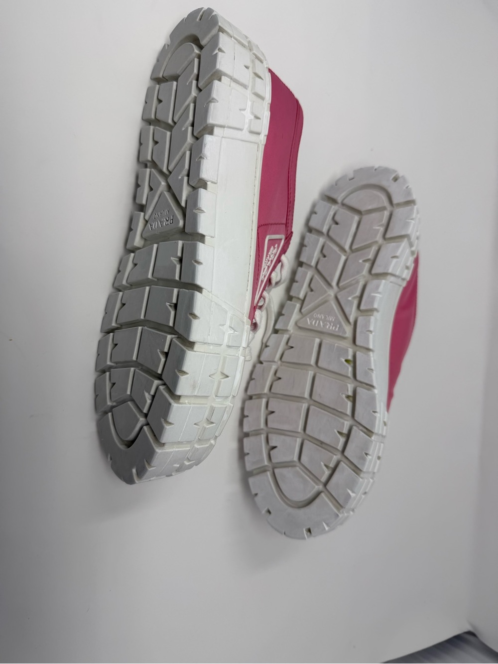 Prada Hot Pink Platform Lace-Up Sneakers - Picture 5 of 16